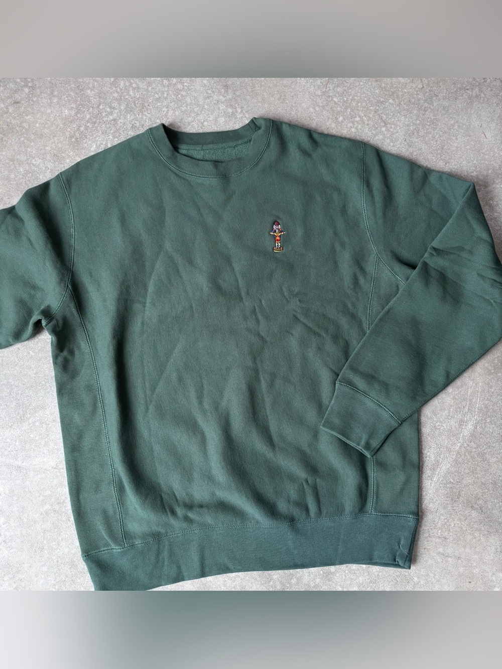 Boston Scally Company nutcracker Forest Green Crewneck Sweater